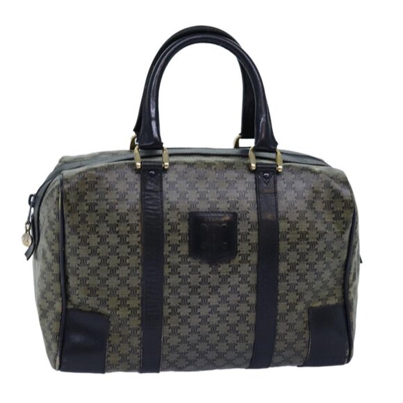 CELINE Macadam Canvas Boston Bag Navy Auth - Picture 2 of 16